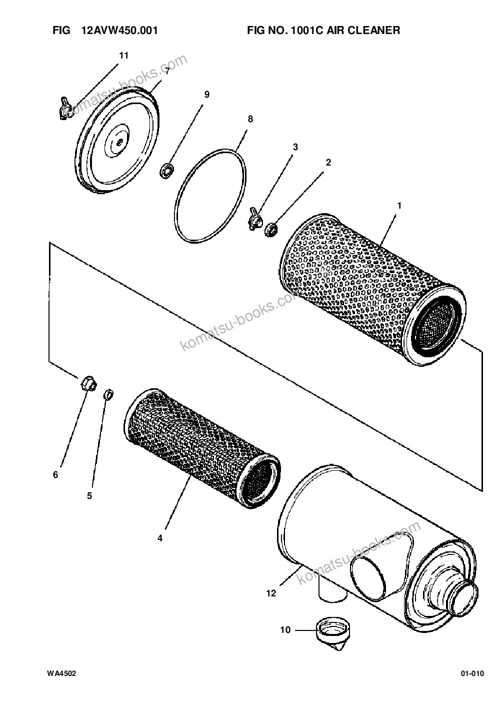 Komatsu wa450-2 s/n a25001-up Parts catalog cover Page 10 Komatsu wa450-2 s/n a25001-up Parts catalog cover Page 10