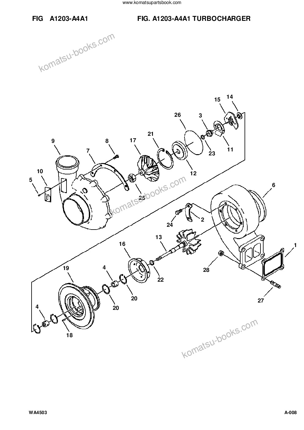 Komatsu wa450-3l s/n a30001-up Parts catalog cover Page 10
