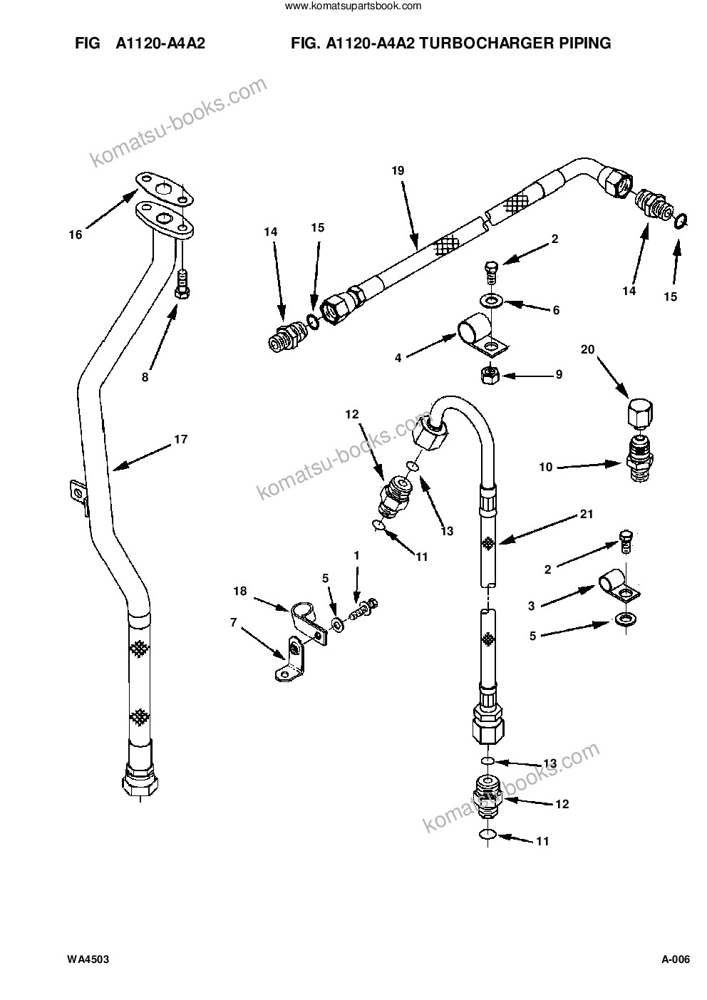 Komatsu wa450-3l s/n a30001-up Parts catalog cover Page 8