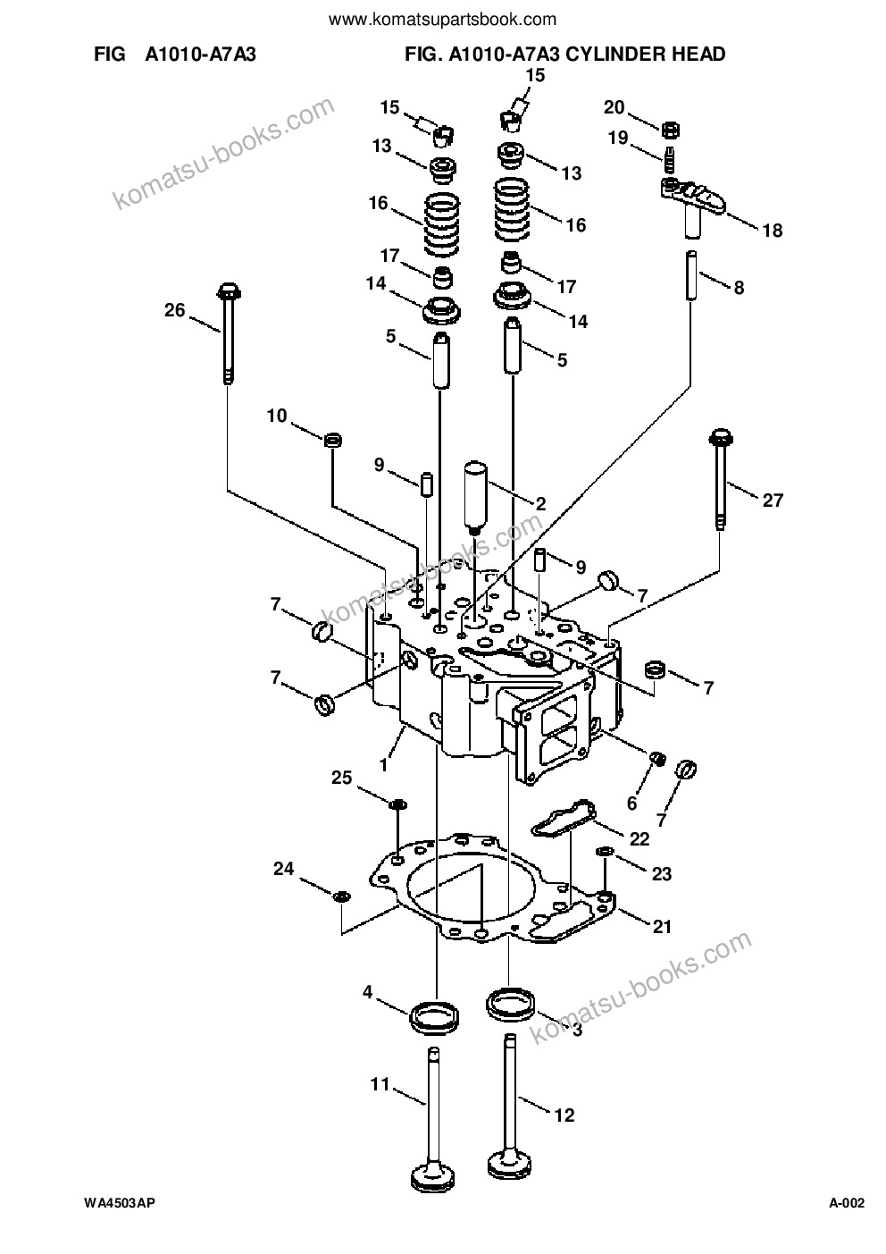 Komatsu wa450-3mc s/n a31001-up Parts catalog cover Page 5 Komatsu wa450-3mc s/n a31001-up Parts catalog cover Page 5