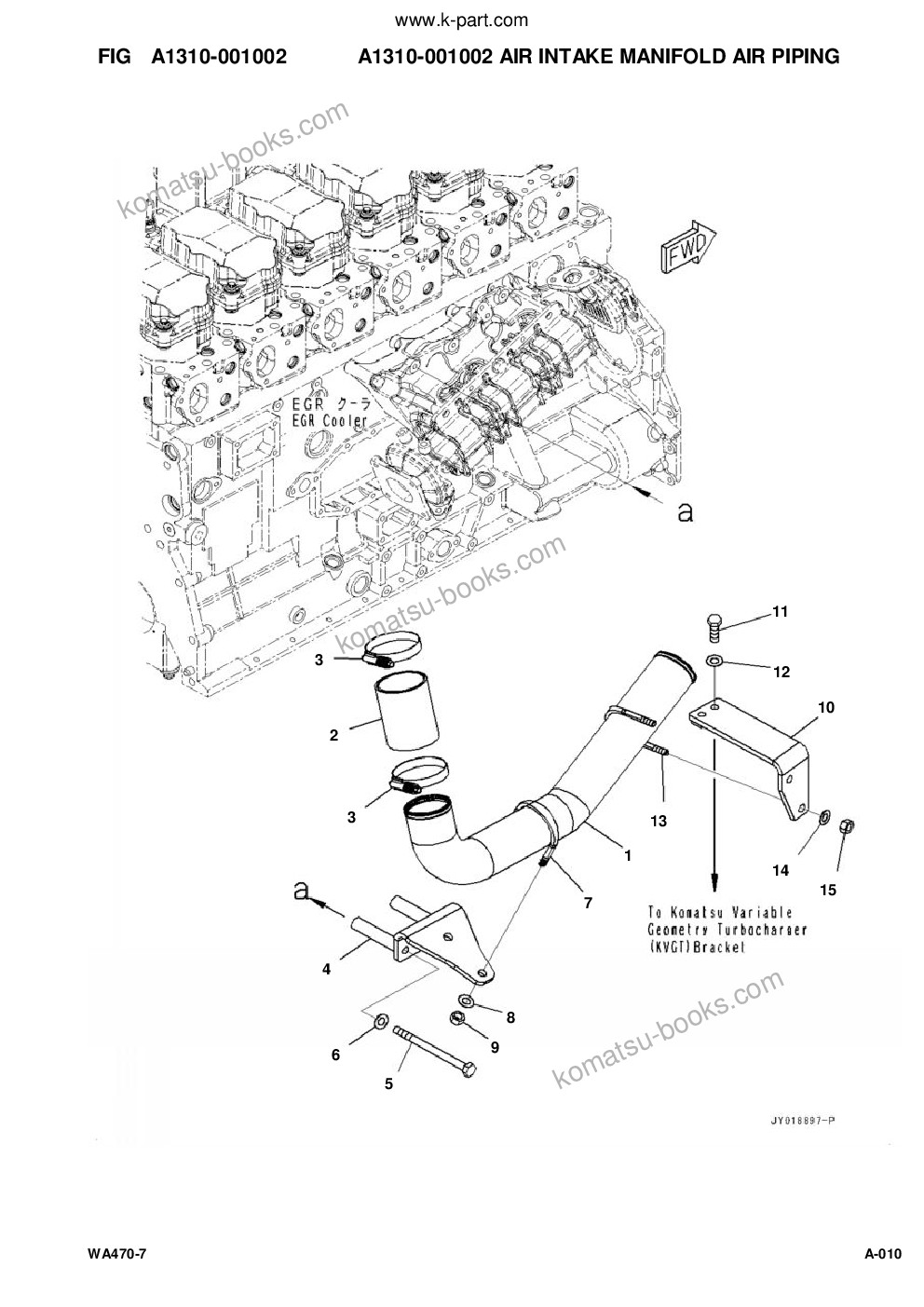 Komatsu WA470-7 S/N A47001-UP Parts catalog cover Page 10