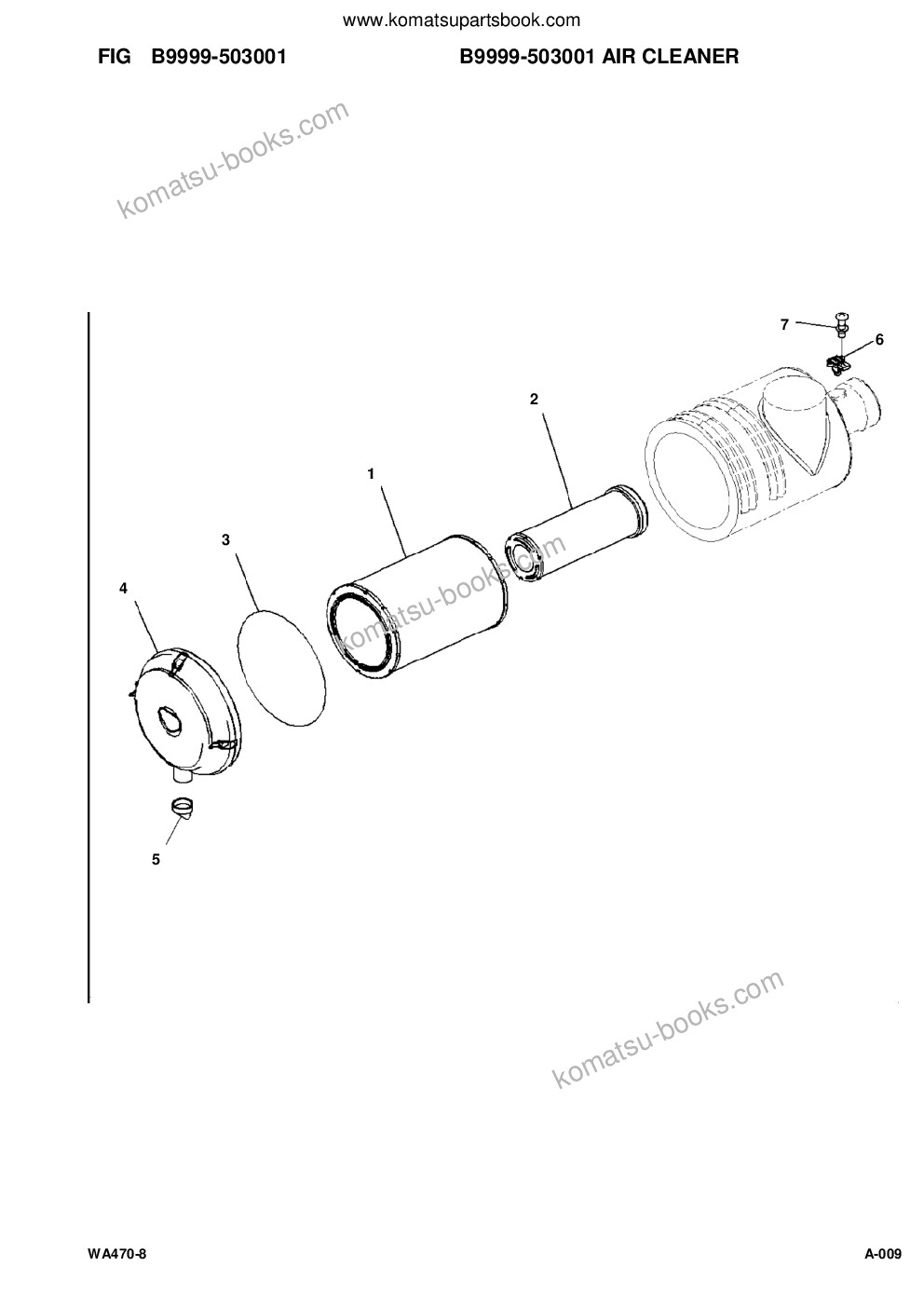 Komatsu wa470-8 s/n a49001 - up Parts catalog cover Page 10