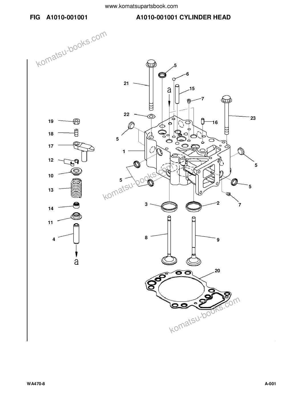 Komatsu wa470-8 s/n a49001 - up Parts catalog cover Page 4