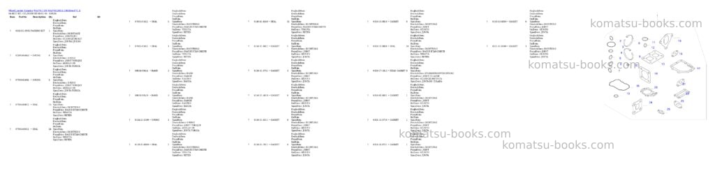 Komatsu wa470-3 s/n wa470h20051-20668 Parts catalog cover Page 7