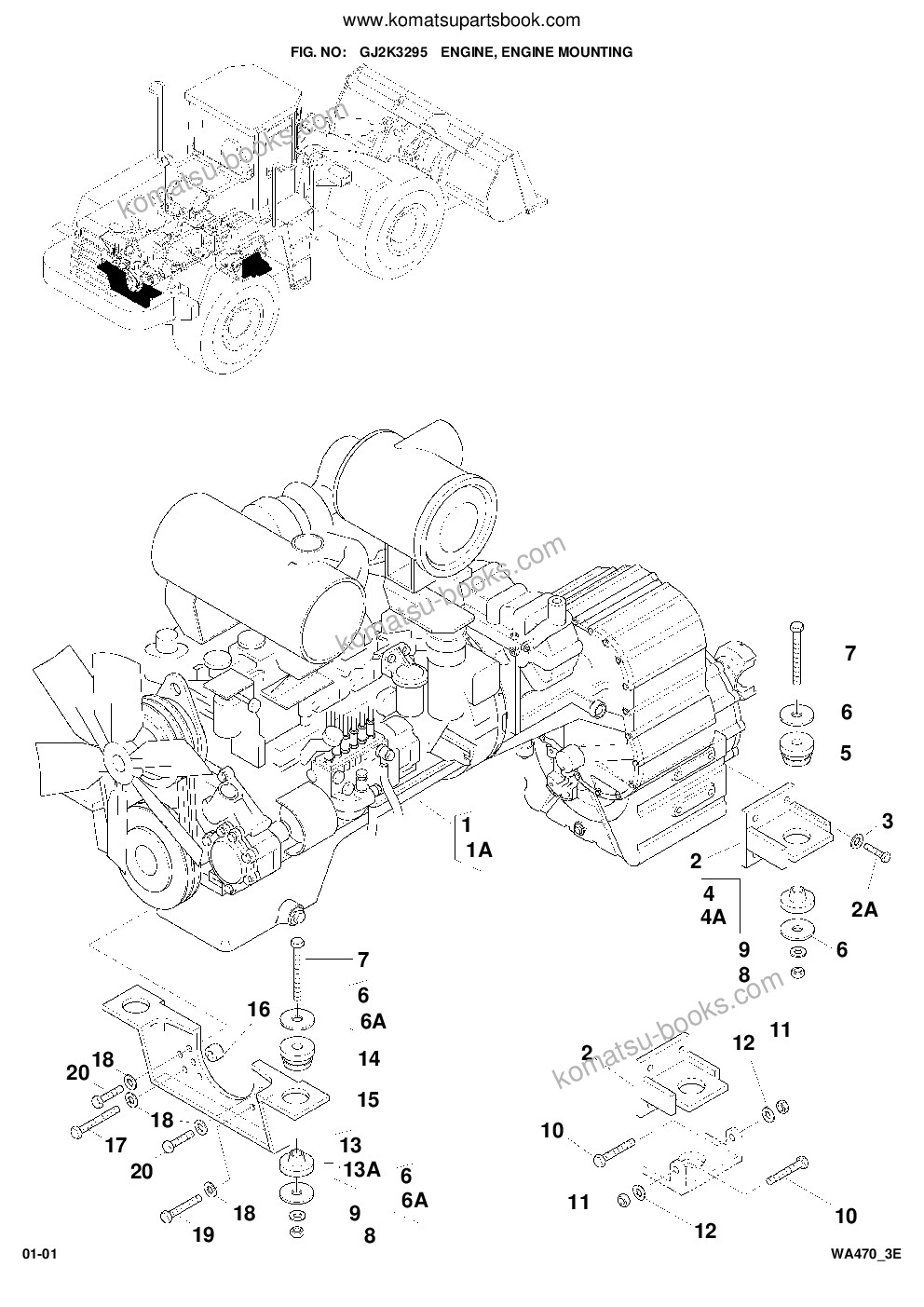 Komatsu WA470-3 active S/N WA470H20942 - Up Parts catalog cover Page 6