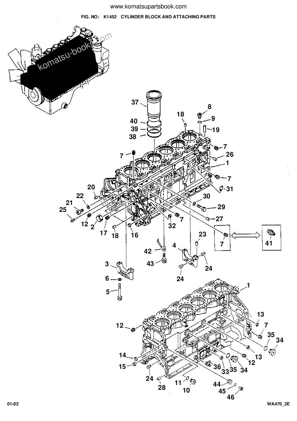Komatsu WA470-3 active S/N WA470H20942 - Up Parts catalog cover Page 8