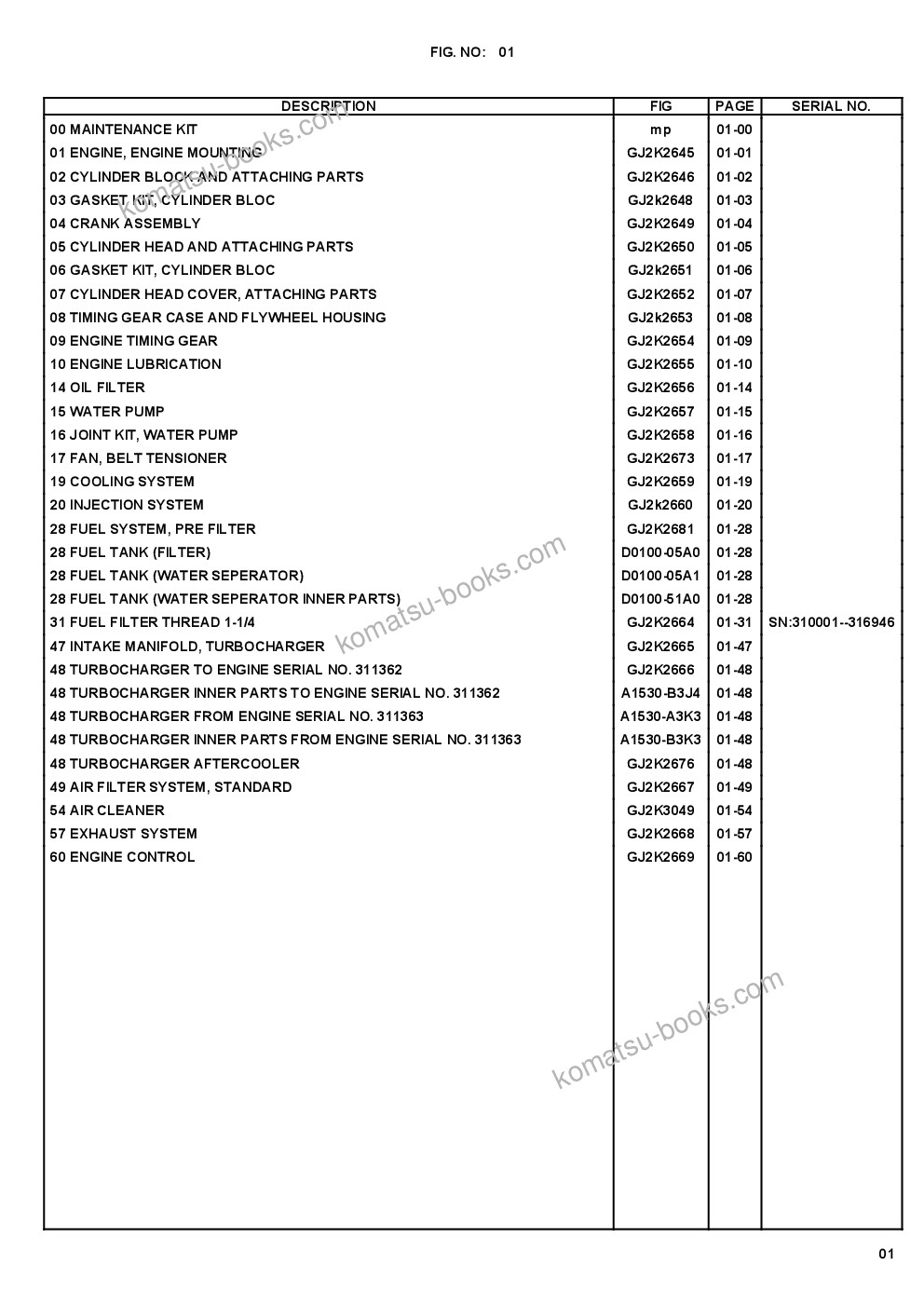 Komatsu wa470-5 s/n wa470-5h50051 - up Parts catalog cover Page 4