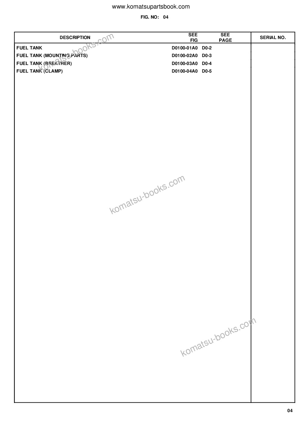 Komatsu wa470-6 s/n h50051 - h50879 / h52001 - up Parts catalog cover Page 7 Komatsu wa470-6 s/n h50051 - h50879 / h52001 - up Parts catalog cover Page 7