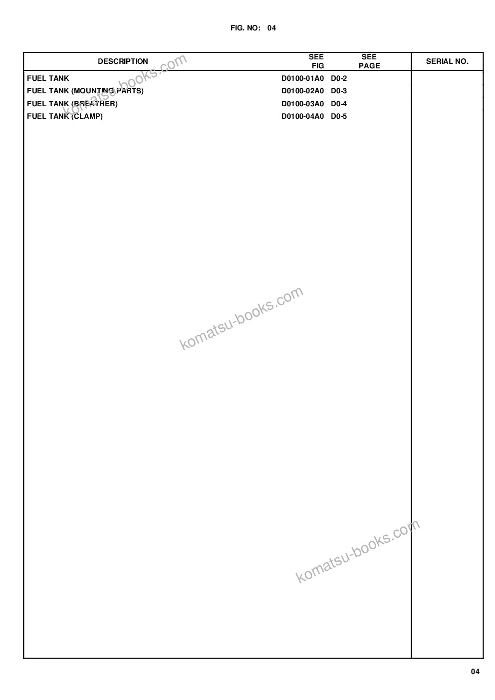 Komatsu wa480-6 s/n 90462-up for kal chassis only Parts catalog cover Page 7