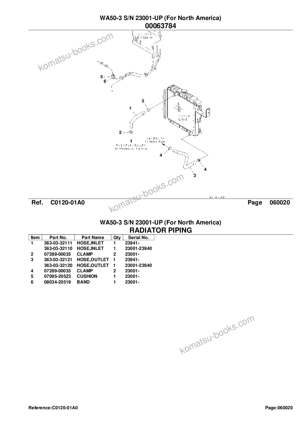 Komatsu wa50-3 s/n 23001-up for north america Parts catalog cover Page 10 Komatsu wa50-3 s/n 23001-up for north america Parts catalog cover Page 10