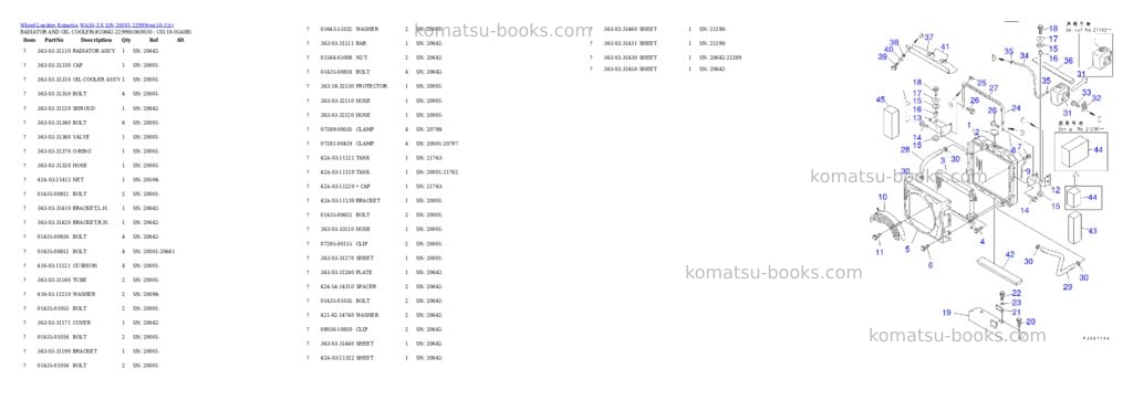 Komatsu wa50-3-x s/n 20001-22999 Parts catalog cover Page 8