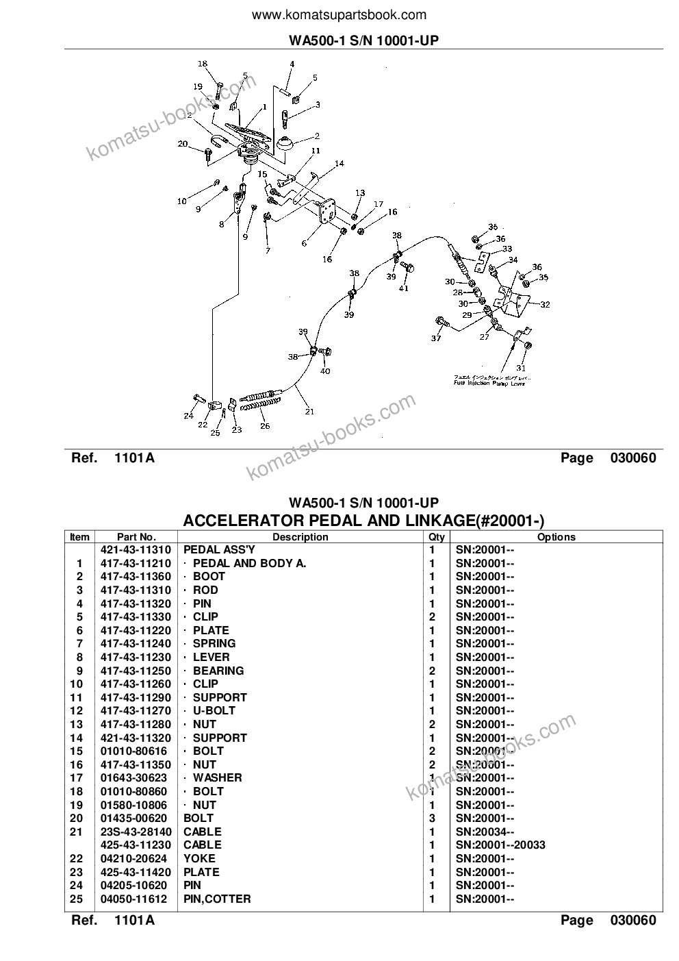 Komatsu wa500-1 s/n 10001-up overseas version Parts catalog cover Page 9