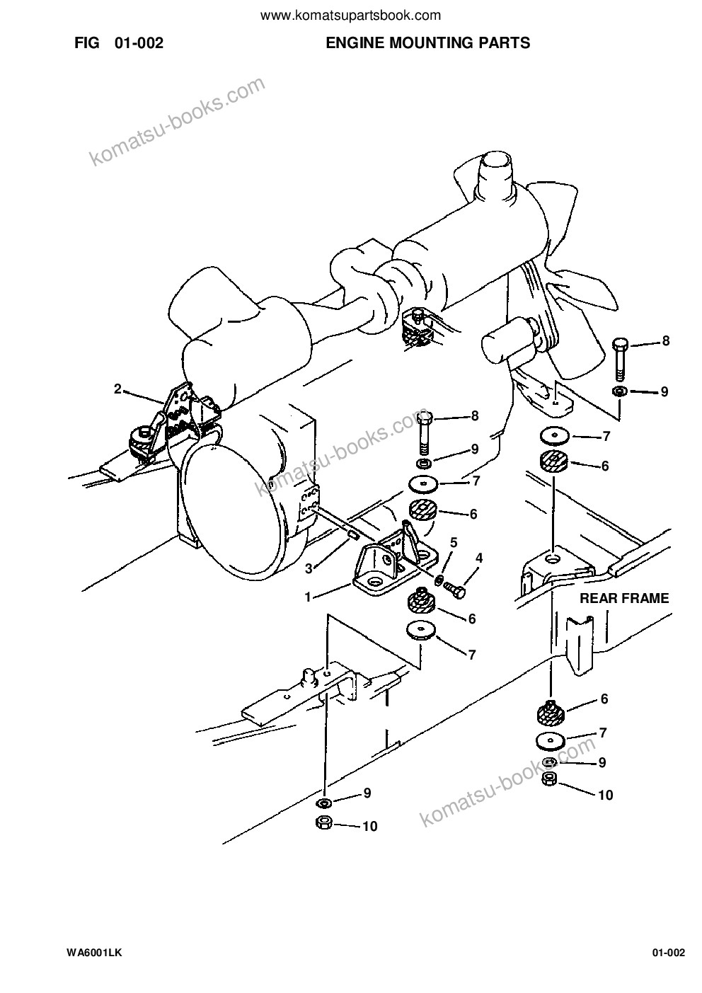 Komatsu wa600-1l supplement s/n 10001-up & a10003-a10390 Parts catalog cover Page 4 Komatsu wa600-1l supplement s/n 10001-up & a10003-a10390 Parts catalog cover Page 4