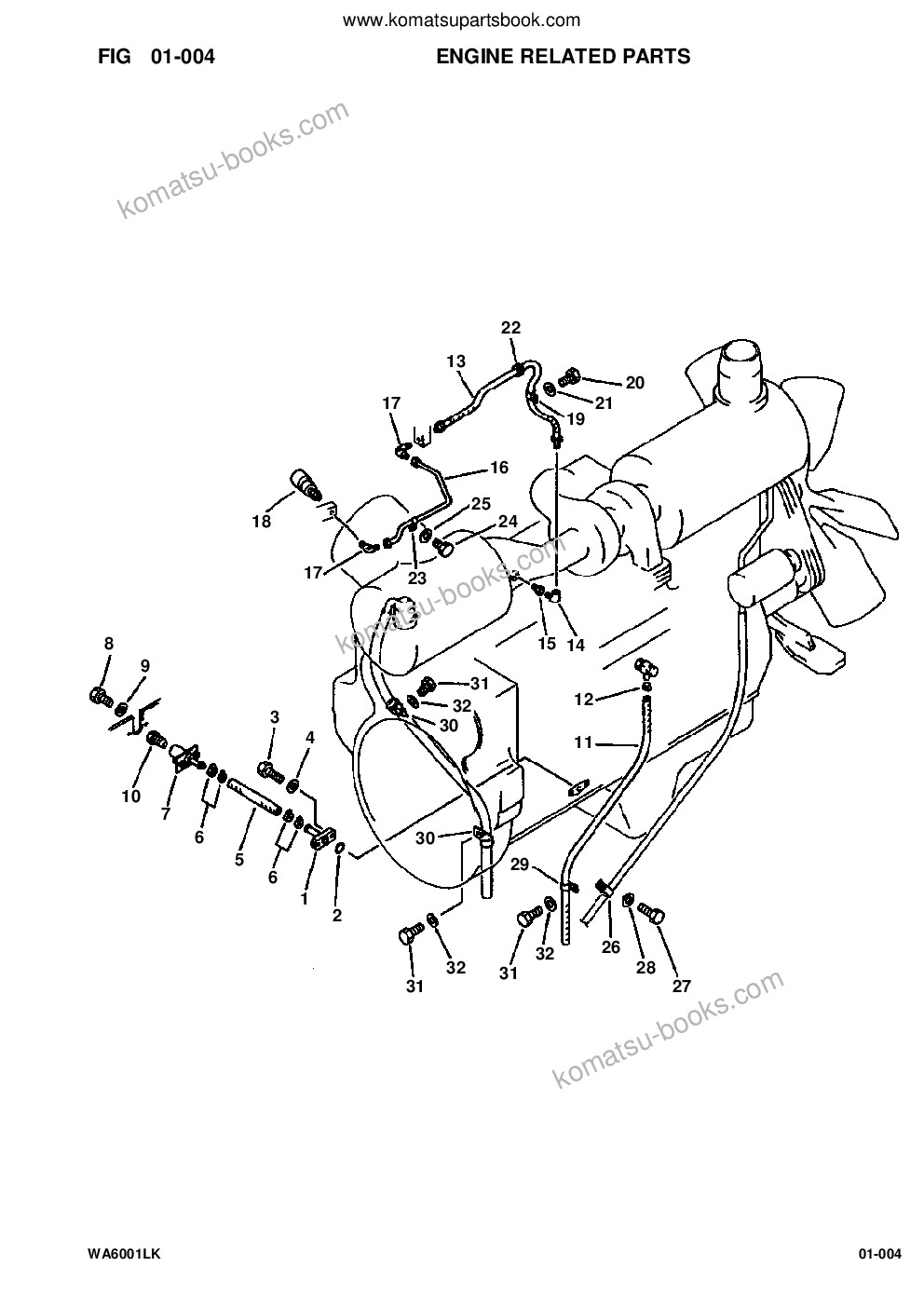 Komatsu wa600-1l supplement s/n 10001-up & a10003-a10390 Parts catalog cover Page 6 Komatsu wa600-1l supplement s/n 10001-up & a10003-a10390 Parts catalog cover Page 6
