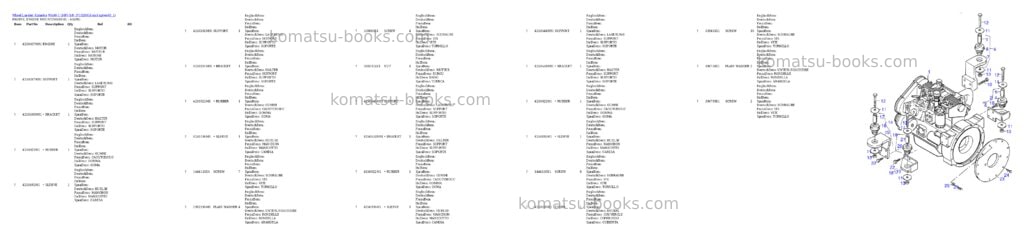 Komatsu wa60-1 10f s/n 371020051 and up Parts catalog cover Page 2 Komatsu wa60-1 10f s/n 371020051 and up Parts catalog cover Page 2