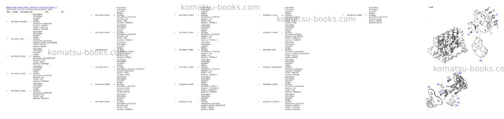 Komatsu wa60-1 10f s/n 371020051 and up Parts catalog cover Page 6 Komatsu wa60-1 10f s/n 371020051 and up Parts catalog cover Page 6