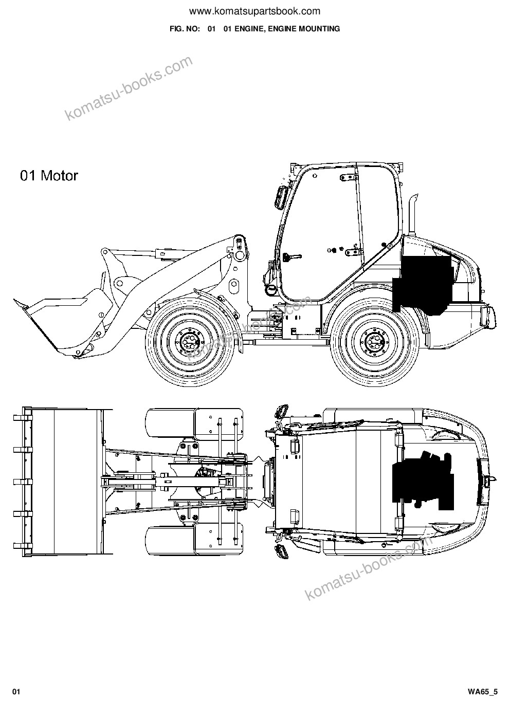 Komatsu wa65-5 s/n h50051 - up Parts catalog cover Page 3 Komatsu wa65-5 s/n h50051 - up Parts catalog cover Page 3