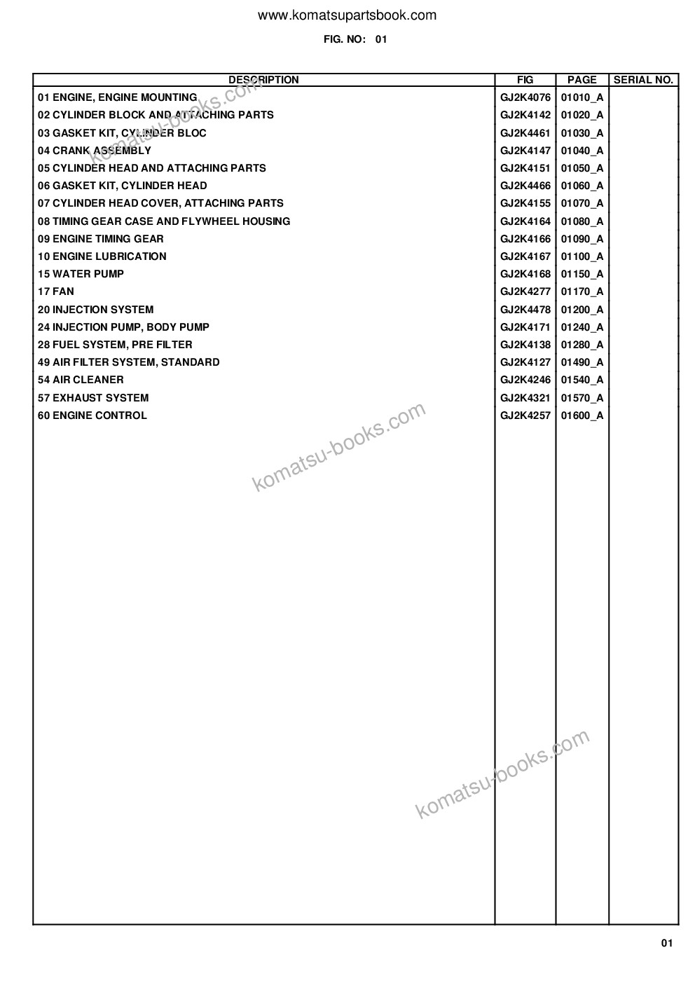 Komatsu wa65-5 s/n h50051 - up Parts catalog cover Page 4 Komatsu wa65-5 s/n h50051 - up Parts catalog cover Page 4