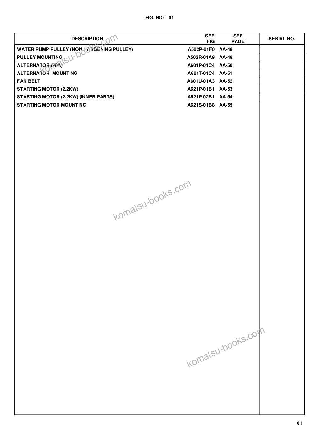 Komatsu wa65-6 s/n h60051 - up Parts catalog cover Page 4 Komatsu wa65-6 s/n h60051 - up Parts catalog cover Page 4
