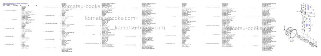 Komatsu wa65pt-3 s/n ha050051 - ha050074 Parts catalog cover Page 4