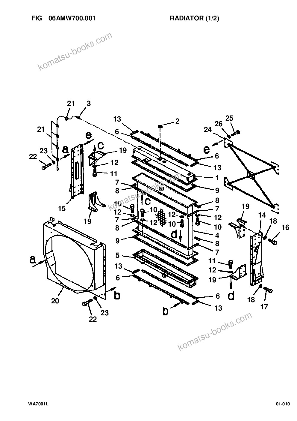 Komatsu wa700-1l s/n a20001-up Parts catalog cover Page 10