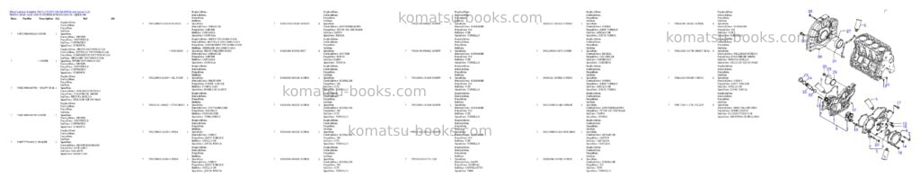 Komatsu wa75-3 fleet s/n ha300051 and up Parts catalog cover Page 7