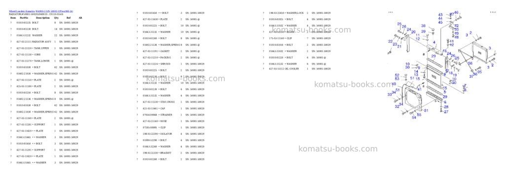 Komatsu WA900-3 S/N 50001-UP Parts catalog cover Page 7 Komatsu WA900-3 S/N 50001-UP Parts catalog cover Page 7