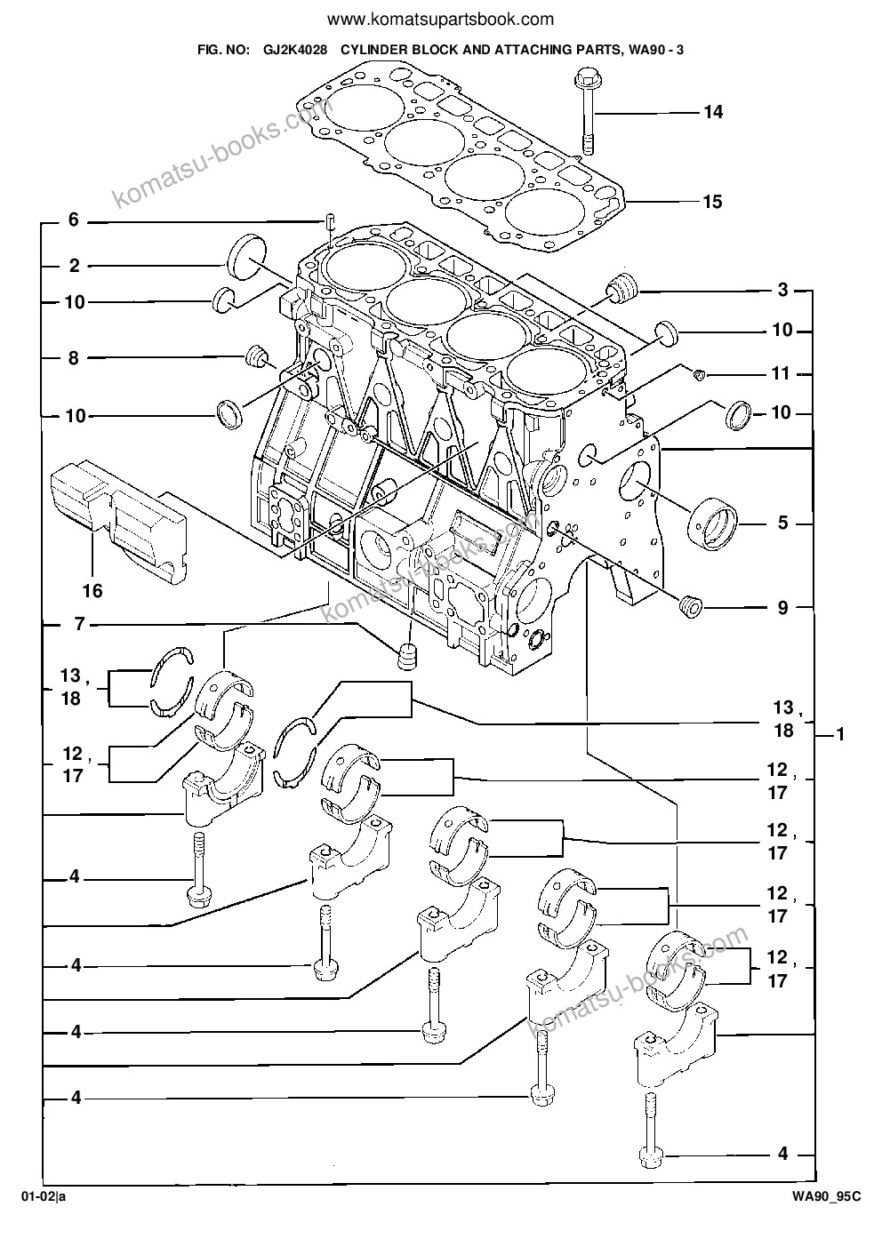 Komatsu wa90-3 / wa95-3 30km/h options s/n h20319 and up; s/n h20672 and up Ersatzteilkatalog Titelseite Seite 9