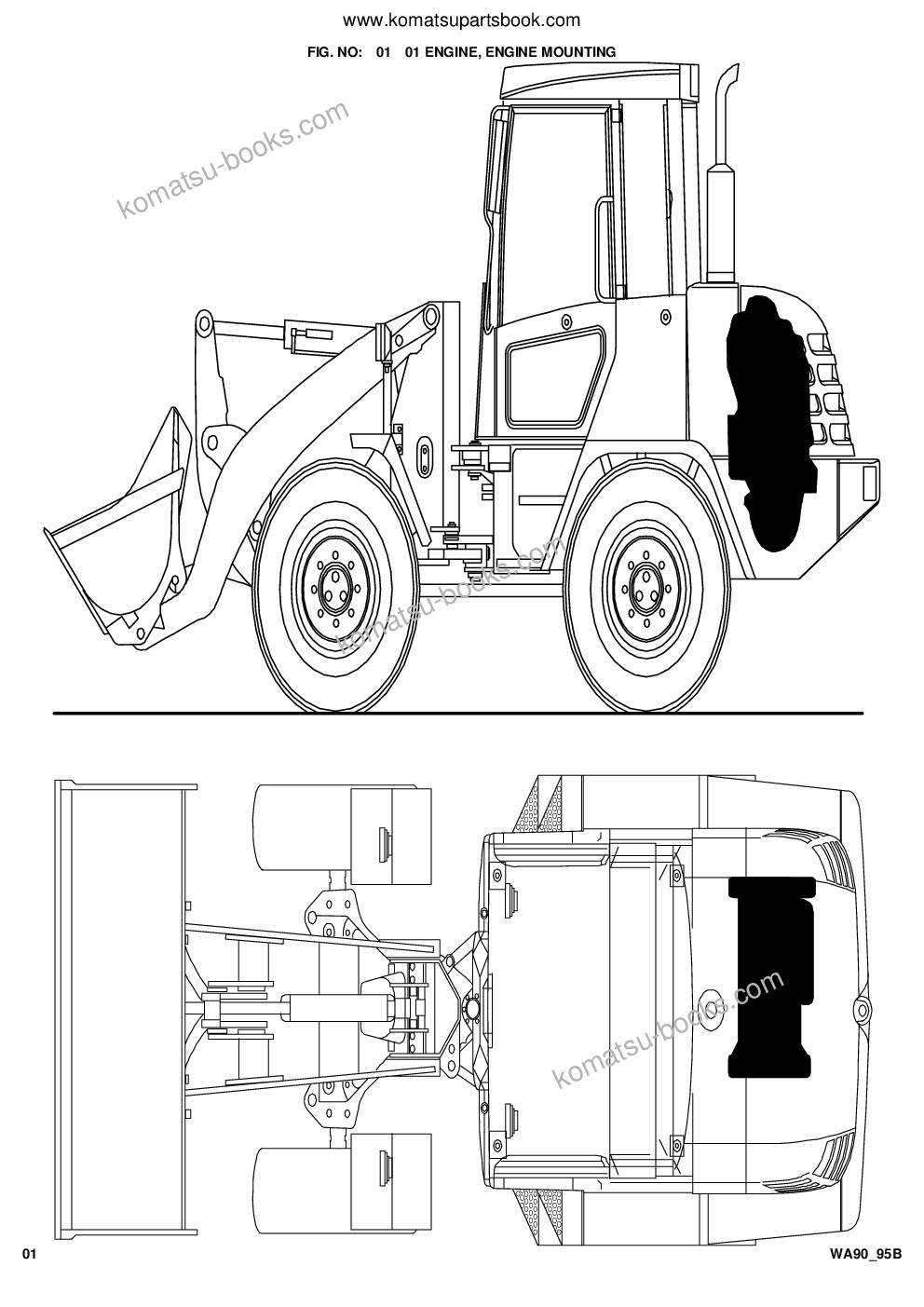 Komatsu wa90-3 s/n ha970239-ha970315 / h20316-h20318; wa95-3 s/n ha980376-ha980668 / h20669-h20671 Parts catalog cover Page 3 Komatsu wa90-3 s/n ha970239-ha970315 / h20316-h20318; wa95-3 s/n ha980376-ha980668 / h20669-h20671 Parts catalog cover Page 3