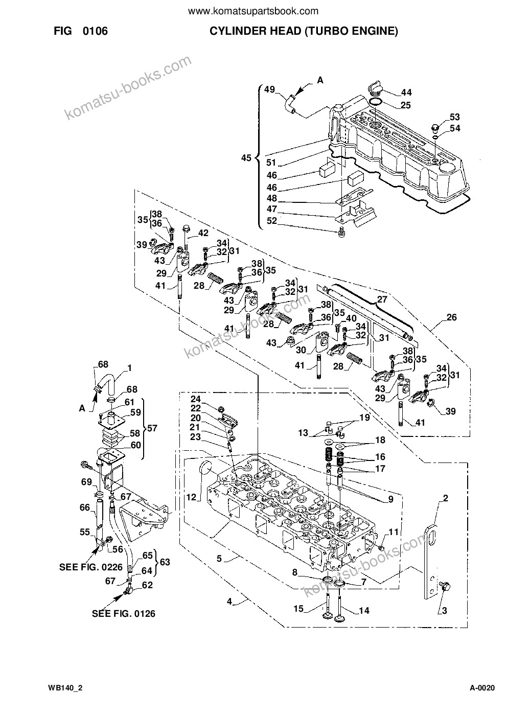 Komatsu wb140-2 s/n 140f10001-up Каталог запчастей обложка Страница 7