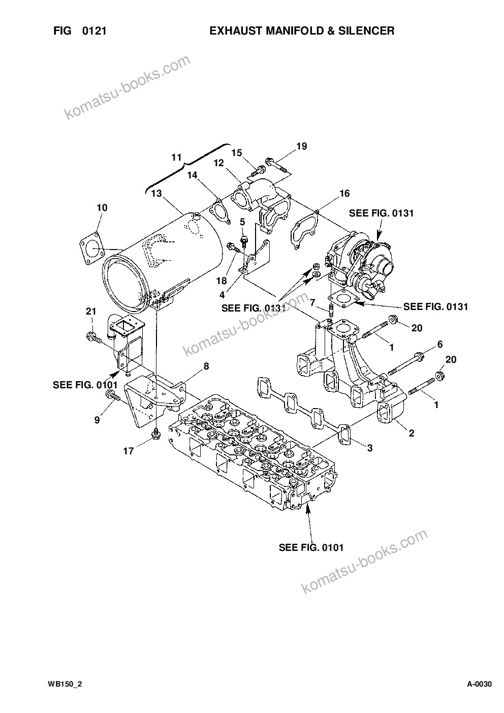 Komatsu wb150-2 s/n 150f10001-up Parts catalog cover Page 9 Komatsu wb150-2 s/n 150f10001-up Parts catalog cover Page 9