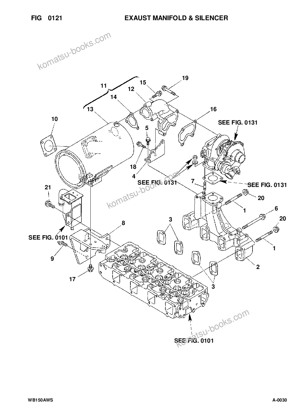 Komatsu wb150aws-2 s/n 150f80001-up Parts catalog cover Page 8