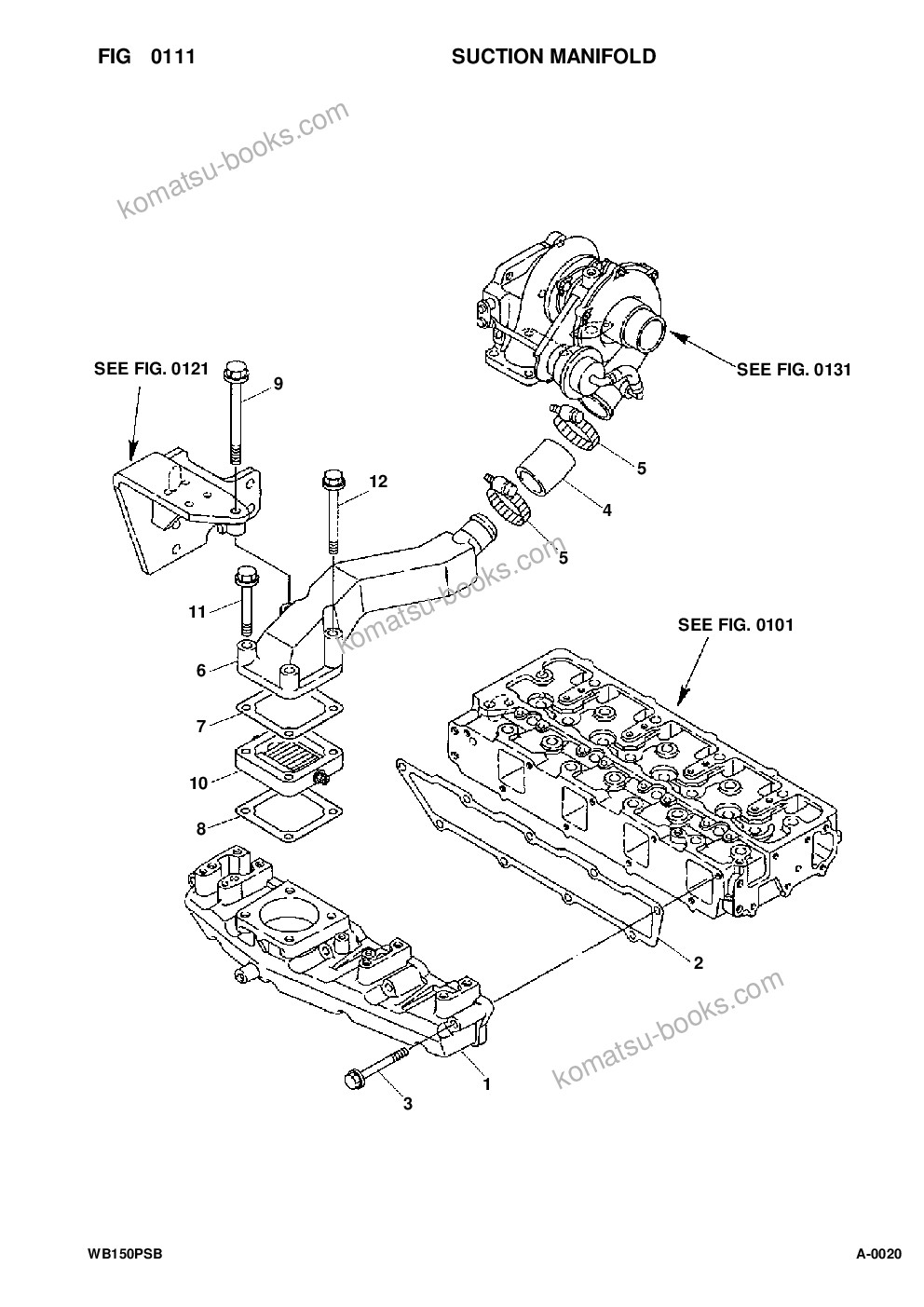 Komatsu wb150ps-2 s/n 150f50032-up Parts catalog cover Page 6 Komatsu wb150ps-2 s/n 150f50032-up Parts catalog cover Page 6