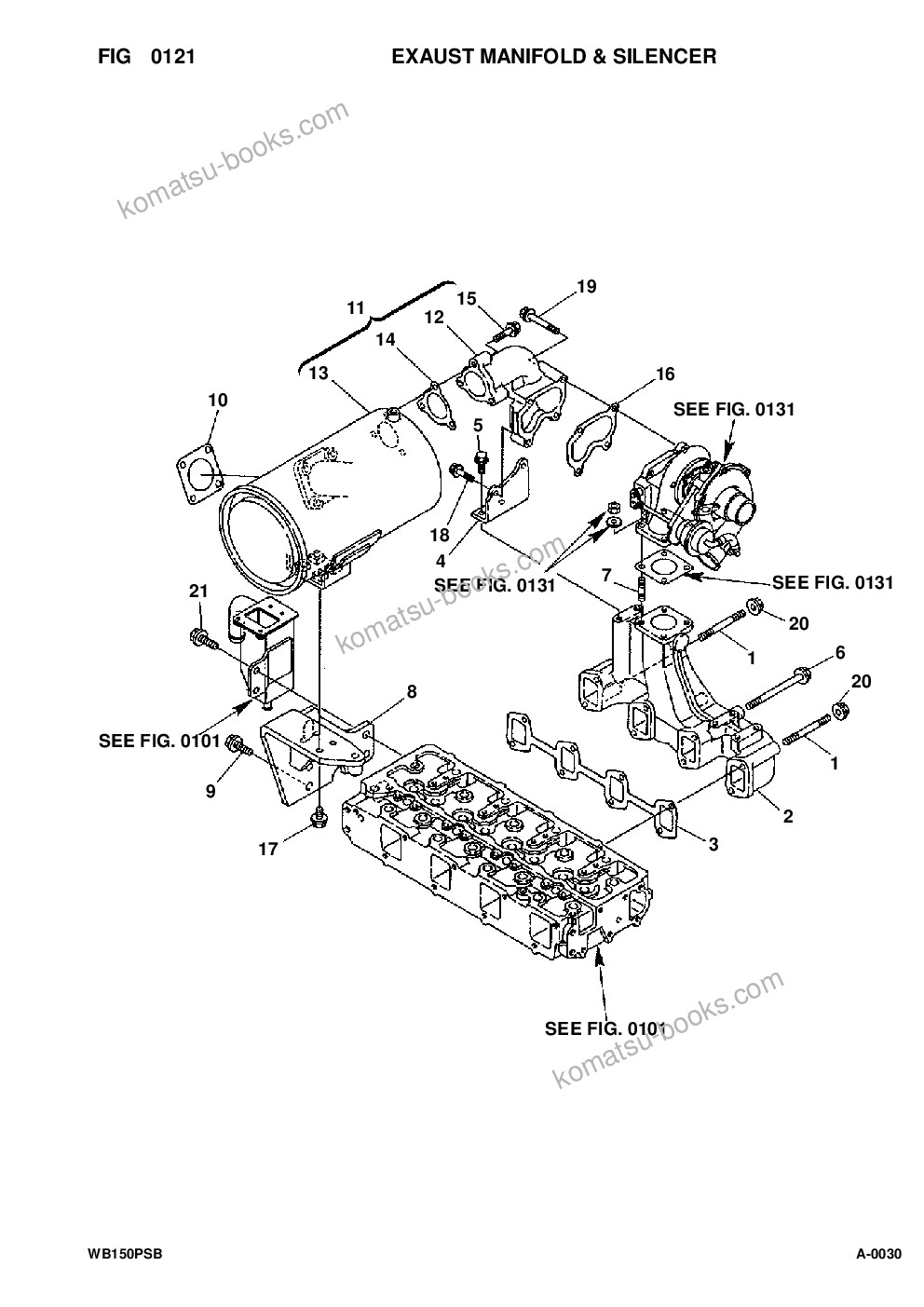 Komatsu wb150ps-2 s/n 150f50032-up Parts catalog cover Page 8 Komatsu wb150ps-2 s/n 150f50032-up Parts catalog cover Page 8
