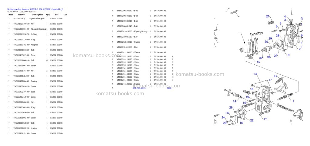 Komatsu wb91r-2 s/n 91f20001-up Parts catalog cover Page 7 Komatsu wb91r-2 s/n 91f20001-up Parts catalog cover Page 7