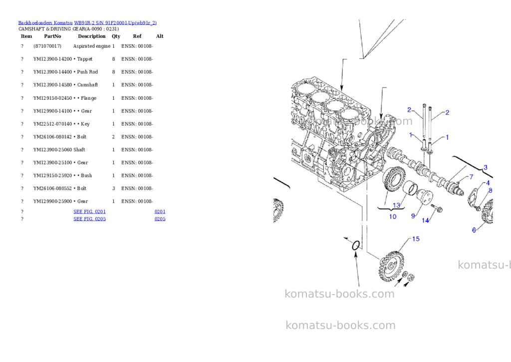 Komatsu wb91r-2 s/n 91f20001-up Parts catalog cover Page 9 Komatsu wb91r-2 s/n 91f20001-up Parts catalog cover Page 9