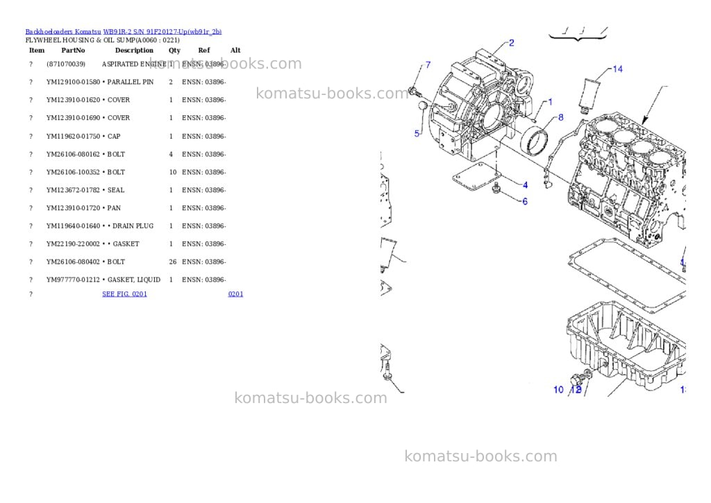 Komatsu wb91r-2 s/n 91f20127-up Parts catalog cover Page 5 Komatsu wb91r-2 s/n 91f20127-up Parts catalog cover Page 5