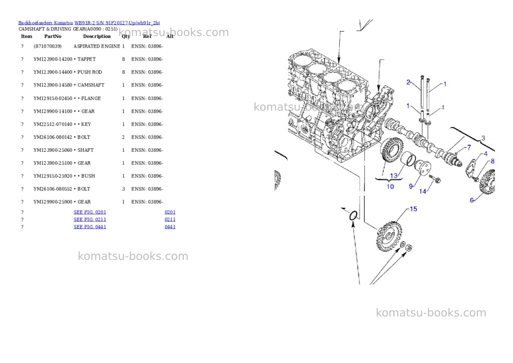 Komatsu wb91r-2 s/n 91f20127-up Parts catalog cover Page 8 Komatsu wb91r-2 s/n 91f20127-up Parts catalog cover Page 8