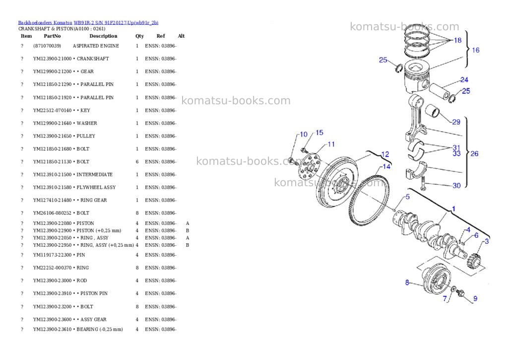 Komatsu wb91r-2 s/n 91f20127-up Parts catalog cover Page 9 Komatsu wb91r-2 s/n 91f20127-up Parts catalog cover Page 9