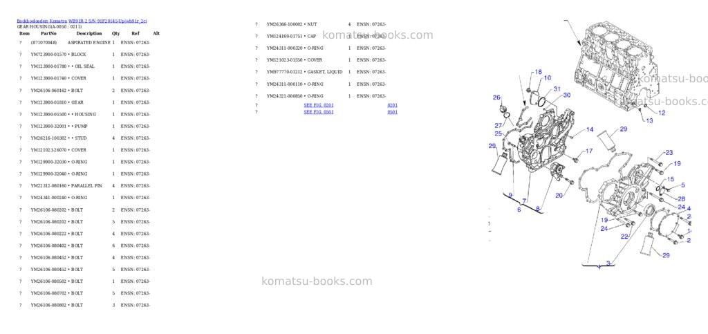 Komatsu wb91r-2 s/n 91f20145-up Parts catalog cover Page 4 Komatsu wb91r-2 s/n 91f20145-up Parts catalog cover Page 4