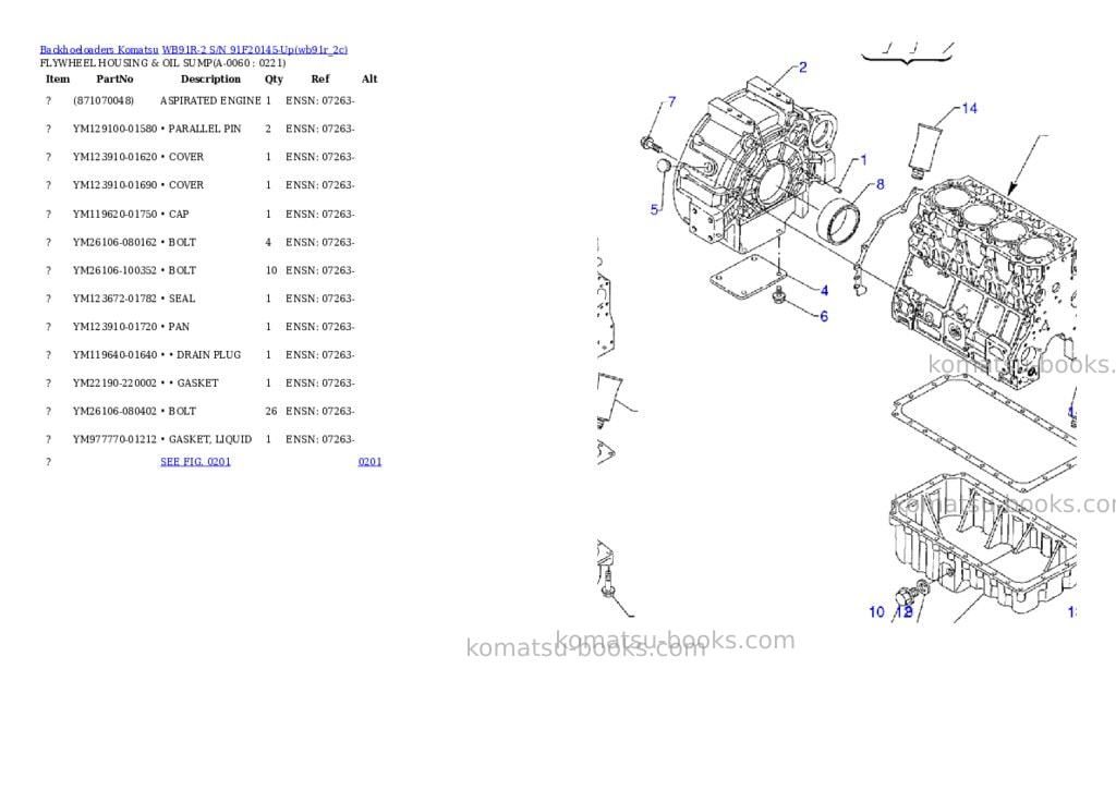 Komatsu wb91r-2 s/n 91f20145-up Parts catalog cover Page 5 Komatsu wb91r-2 s/n 91f20145-up Parts catalog cover Page 5