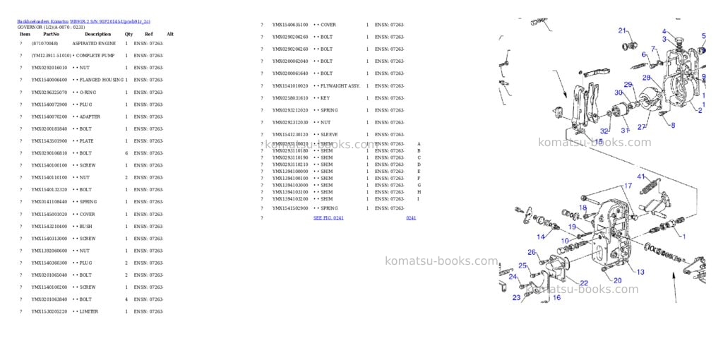 Komatsu wb91r-2 s/n 91f20145-up Parts catalog cover Page 6 Komatsu wb91r-2 s/n 91f20145-up Parts catalog cover Page 6