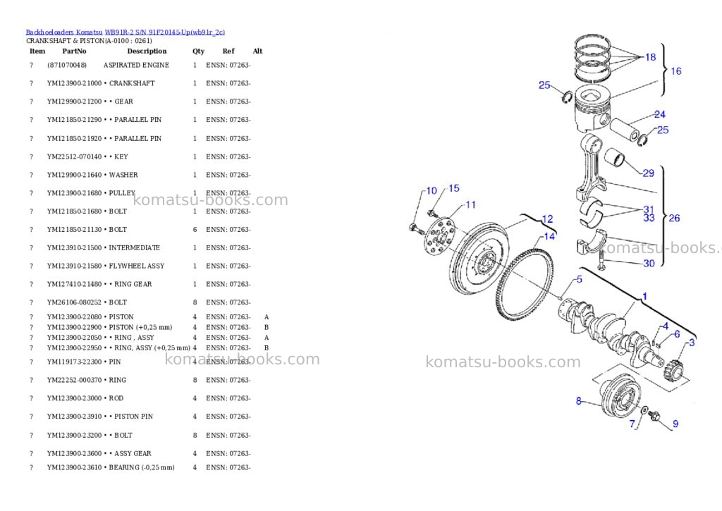 Komatsu wb91r-2 s/n 91f20145-up Parts catalog cover Page 9 Komatsu wb91r-2 s/n 91f20145-up Parts catalog cover Page 9