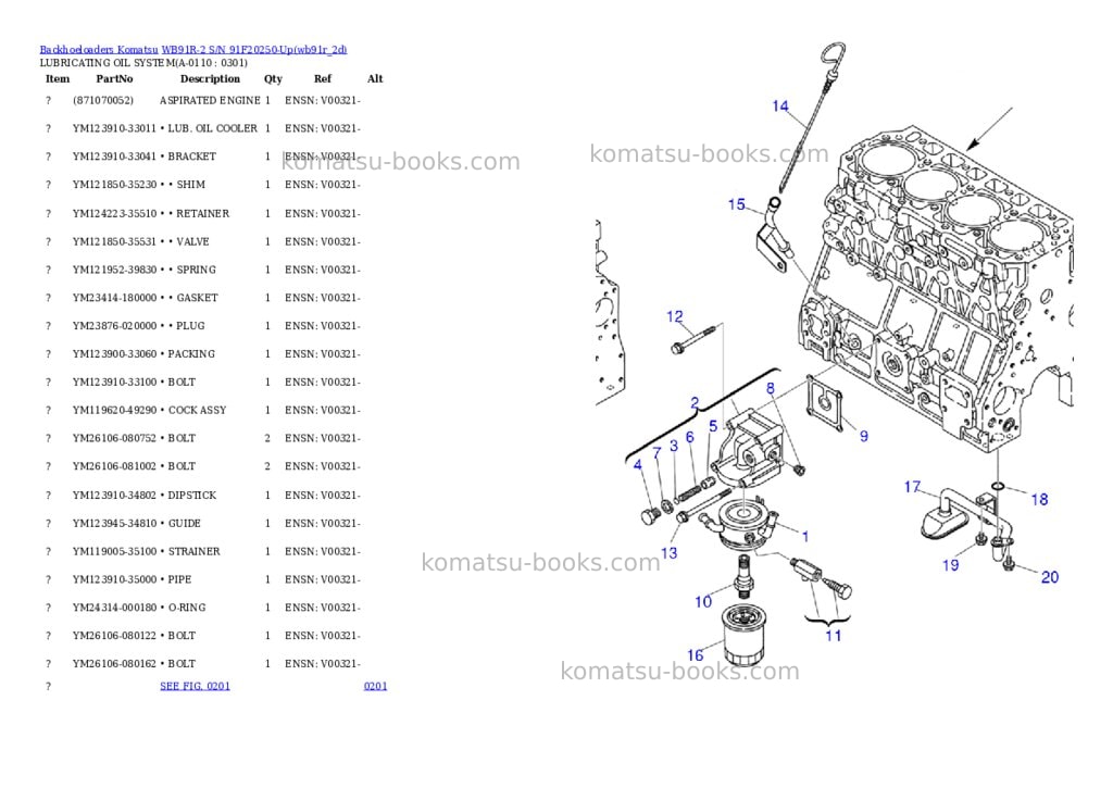 Komatsu wb91r-2 s/n 91f20250-up Parts catalog cover Page 10 Komatsu wb91r-2 s/n 91f20250-up Parts catalog cover Page 10