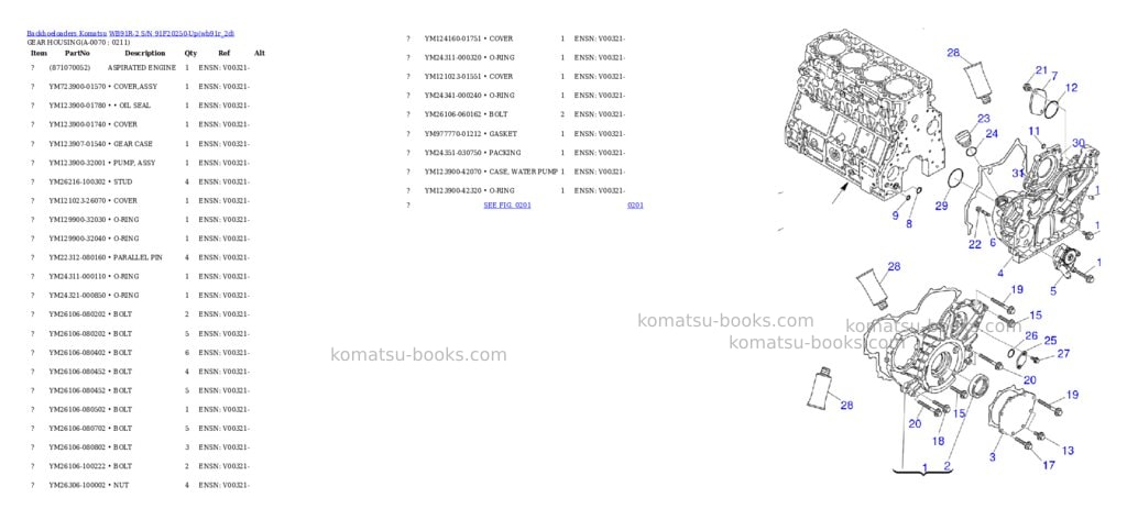 Komatsu wb91r-2 s/n 91f20250-up Parts catalog cover Page 6 Komatsu wb91r-2 s/n 91f20250-up Parts catalog cover Page 6