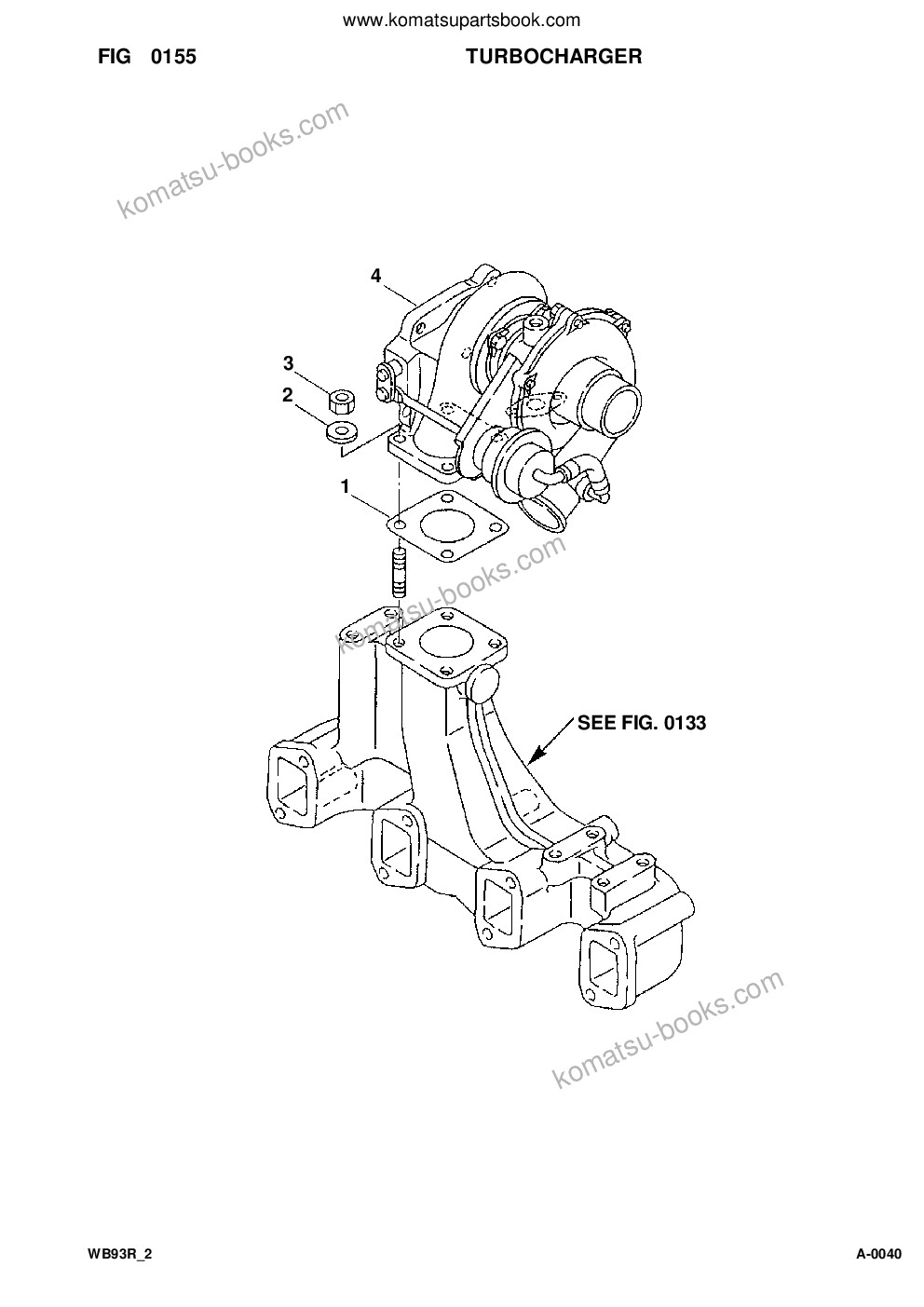 Komatsu wb93r-2 s/n 93f20001-up Parts catalog cover Page 10 Komatsu wb93r-2 s/n 93f20001-up Parts catalog cover Page 10