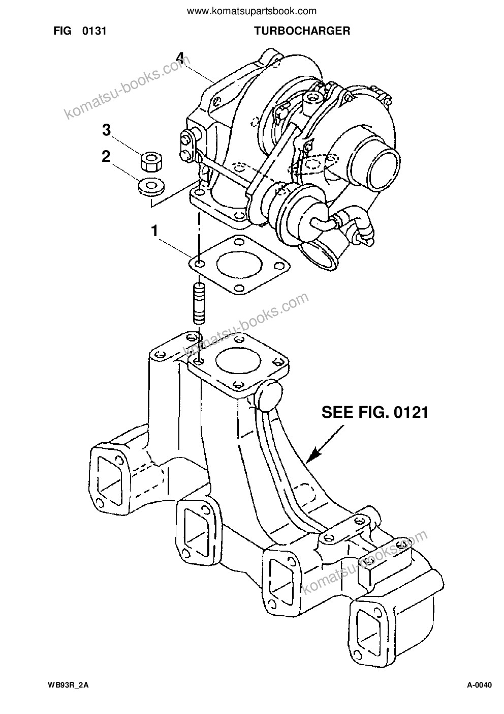 Komatsu wb93r-2 s/n 93f21638-up Ersatzteilkatalog Titelseite Seite 10