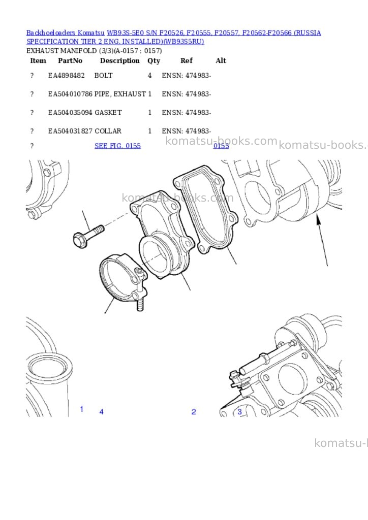 Komatsu wb93s-5e0 s/n f20526- up russia tier 2 eng. installed Parts catalog cover Page 7 Komatsu wb93s-5e0 s/n f20526- up russia tier 2 eng. installed Parts catalog cover Page 7