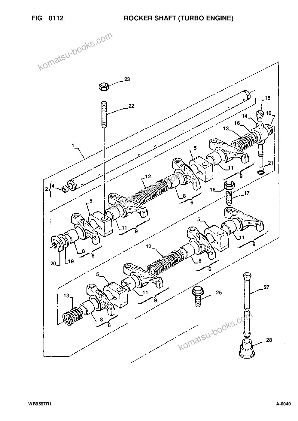 Komatsu wb95r-1 wb97r-1 s/n 8901442-up Parts catalog cover Page 10 Komatsu wb95r-1 wb97r-1 s/n 8901442-up Parts catalog cover Page 10