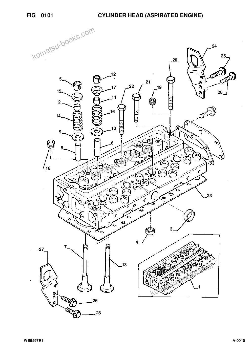 Komatsu wb95r-1 wb97r-1 s/n 8901442-up Parts catalog cover Page 4 Komatsu wb95r-1 wb97r-1 s/n 8901442-up Parts catalog cover Page 4